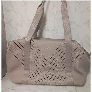VICTORIA'S SECRET VSX Large Taupe Duffle Bag - NWOT